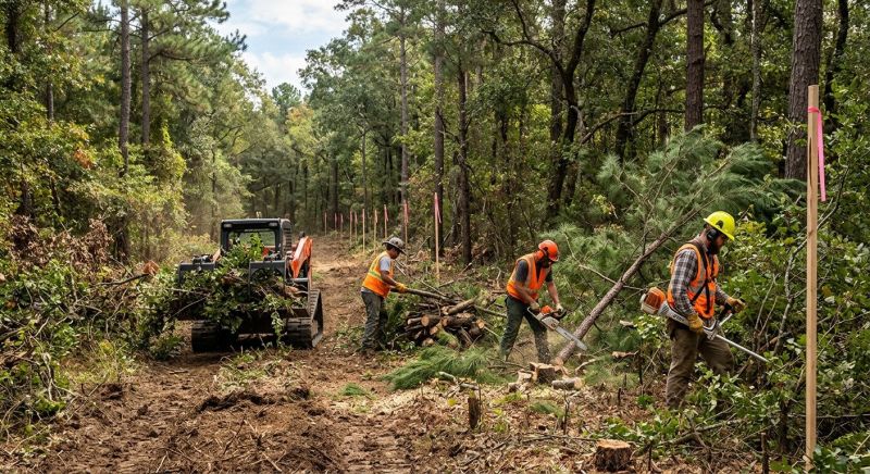 Pine Tree Clearing in Cumming, GA